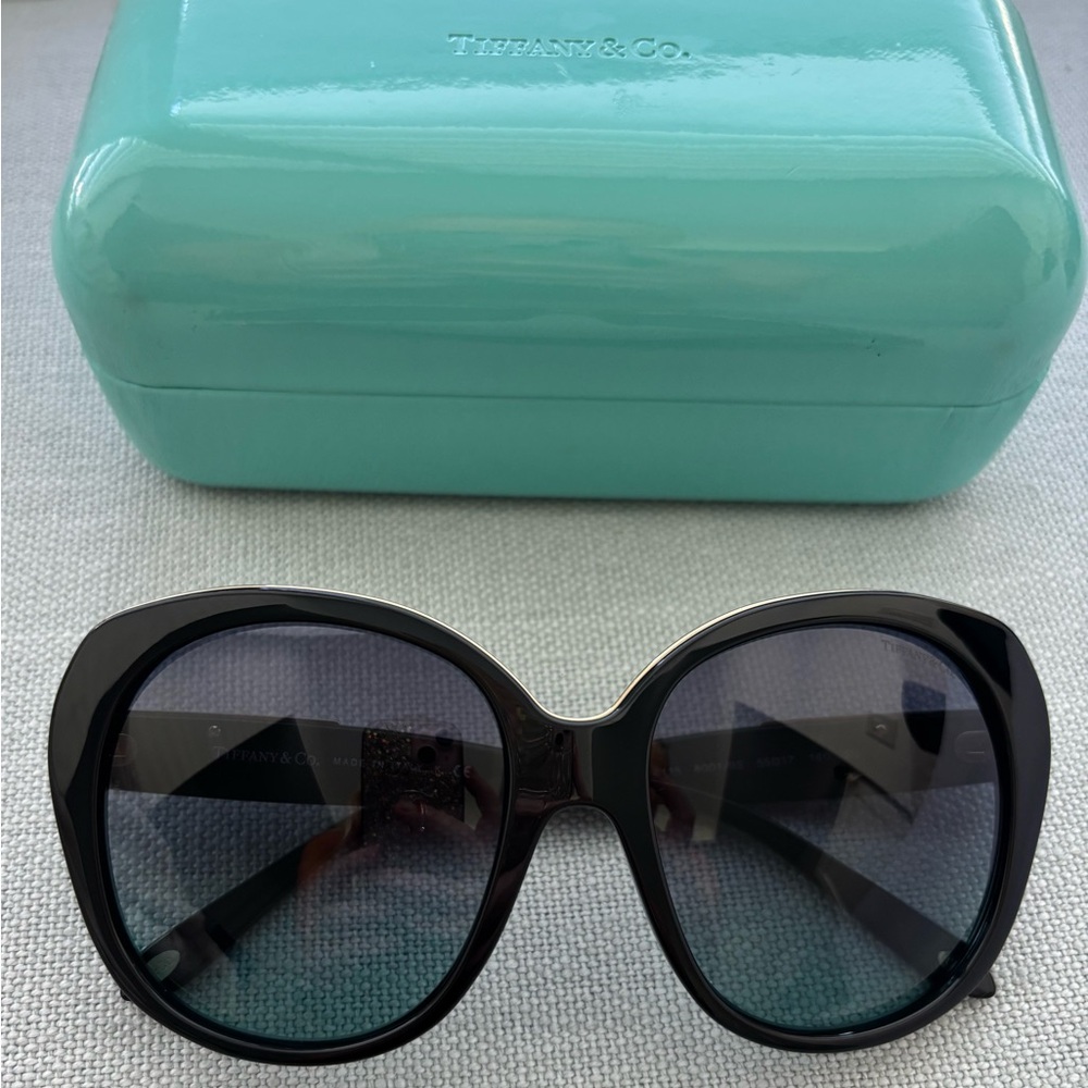 Tiffany & Co. Black and Gold Sunglasses